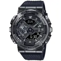 在飛比找ETMall東森購物網優惠-CASIO G-SHOCK 百搭金屬雙顯腕錶 GM-110B