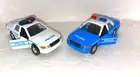 2 PACK - NYC Police Car 1/43 diecast w/ Pull Back Motor Action White & Blue