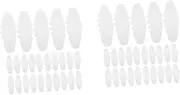 [SUPVOX] 2sets Snapback Cap Fitters Hat Adjuster Inserts for Sports Cap Storage Baseball Hat Brim Holder Cardboard Brim Holder Hat Shaper for Men Women Boys Girls 50pcs*2