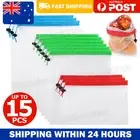 15x Reusable Produce Bags Black Rope Mesh Vegetable Fruit Toys Storage Pouch