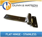 Small Flat Stainless Steel Hinge - Camper Trailers, Caravans, Toolboxes, Trucks