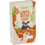 Macro Lentil Bites Carrot 6 pack