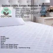 100% Cotton Cover & Fill Single Bed Mattress Protector