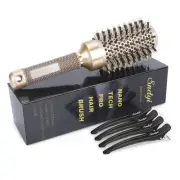 Sndyi (L) Roll Brush, Quick Dry, Curl Brush, Long Hair, Straight, Hair Brush, Na