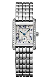 Longines The Mini DolceVita Diamond Bracelet Watch, 29mm in Silver at Nordstrom One Size