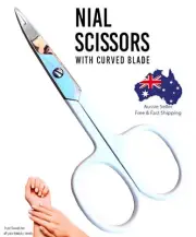 AUSTODEX Small Nail Scissors Manicure Pedicure Cuticle Arrow Point Jaws 3.5"