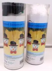 Holly Jolly Snowman 2 Bead & Sequin Christmas Ornament KITS Make 6 Holiday Craft