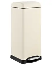 JONATHAN Y Betty Retro Almond 8 Gallon Step Open Trash Can