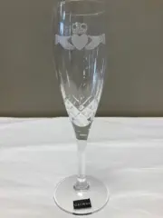 Galway Crystal Claddagh Toasting Champagne Flute Glass, Single