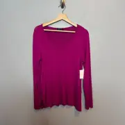 BEYOND YOGA tempting knit top in berry size S Small NEW NWT Womens