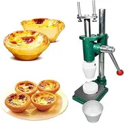 Manual Egg Tart Press Machine, Professional Tart Shell Maker for Custard Tarts, Pie Crusts & Waffle Cones, Baking Mold Tool with Adjustable Thickness, Stainless Steel Pastry Dough Press Former B08