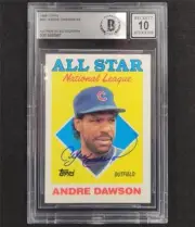 Andre Dawson signed 1988 Topps AS All-Star #401 card Beckett BGS BAS 10 auto