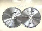 2X COMPOUND MITRE SAW BLADE 10" 255MM 100T&64T FIT RYOBI,EVOLUTION,TRITON,909