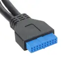 U3-042 USB3.0主板20PIN轉2PORT 外接轉換 USB 3.0轉接線20針電腦