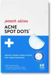 Peach Slices | Acne Spot Dots | Hydrocolloid Acne Patches | for Zits, Blemish...