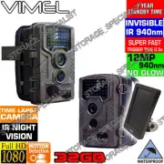 Wireless Security Camera System Trail Farm Solar Battery Anti Theft Vandal Night