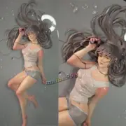 Resin 30cm Headphone Girl Figure GK Model Kit Unpainted Unassembled Garage Kit