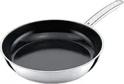 [WMF] 748326021 Hand Wash Devil Coating Diameter 32 cm Devil Stainless Steel Cromargan Stainless Steel Frying Pan Suitable for Induction, Stainless Steel, Silver, 54 x 33.4 x 10 cm