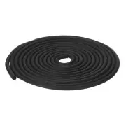6.35mm x 10 Meters Foam Weather Stripping Door Seal for Instruments - Black