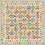 JIMBARAN - 85" x 85" - Pre-cut Patchwork Quilt Kit by Quilt-Addicts Queen