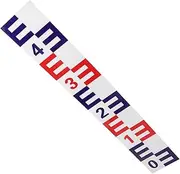 Water Level Scale Decal Reflective Self-Adhesive Corrosion Resistant Lightweight Measuring Tool for Garden