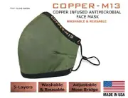 5 Layer Copper Infused Anti-Microbial Face Mask - Washable & Reusable