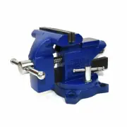 Heavy-Duty Industrial 4.5" Workshop Bench Vise Tool with 240-Degree Swivel Base