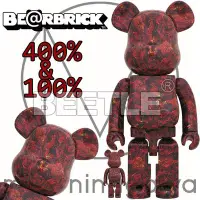 在飛比找Yahoo!奇摩拍賣優惠-BEETLE BE@RBRICK 蜷川實花 ROSE 紅 玫