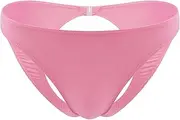 [Generic] Mens Personality Fashion Panties Casual Sexy Thong Underwear T Pants Back Open Crotch Unbuttoning Men's Pouch G String Simple Panty