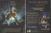 Disney's Atlantis: The Lost Empire Trial By Fire Game Art 2001 Print Ad/Poster