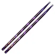 Vater Color Wrap 5A Purple Optic Drum Sticks with Nylon Tip