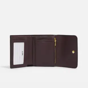 COACH 短夾 Small Trifold Wallet In Colorblock Signature Canvas