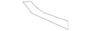 Genuine Light Titanium Passenger Side Front Floor Console Trim Plate 22829350