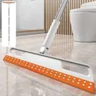 Floor Squeegee 56In Household Broom with 4 Removable Poles 180-Degree Adjustable
