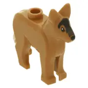 LEGO Mini figure City Alsatian Dog German Shepherd Animal Cute Doggy Nougat New