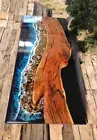 Epoxy Resin Table - Wooden Dining Table - Ocean Coffee table - Customizable