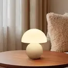 Mushroom Table Bedside Lamp Small Nightstand Lamp Cute Mini Modern Dimmable Home