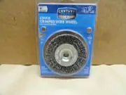Century Drill and Tool 76841 Coarse Bench Grinder Wire Wheel 4” NEW
