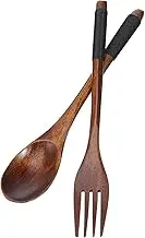 OFFSCH Wooden Fork Spoon Set Multi-Functional Dinnerware Lightweight and Portable Daily Tableware