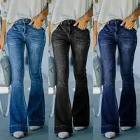 在飛比找ETMall東森購物網優惠-fashion women jeans casual fla