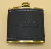 The Famous Grouse Scotch Whisky 5oz Flask Stainless Steel & faux leather
