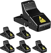 Mouse Trap, Mice Traps That Work Best Snap Traps for Small Mice and Mouse Outdoor Indoor Quick Kill and Reusable Mouse Traps 6 Pack