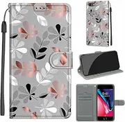 TOMYOU iPhone 7 Case, iPhone 8 Case, Non-Slip Protective Case with Card Slot Apple iPhone 7 / iPhone 8 Leather Flip Case for Apple iPhone 7 / iPhone 8