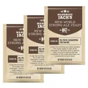 3 x Mangrove Jack's M42 New World Strong Ale Beer Yeast 10g Home Brew Sachet FP