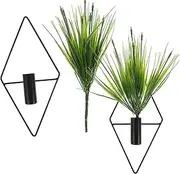 BESPORTBLE 2pcs Green Wall Hanging Plants Artificial Bonsai Fake Bonsai Ornament Home Decor Garden Adornment