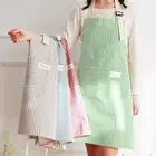 Cotton Linen Chef Work Apron Breathable Women Overall Apron Kitchen Aprons