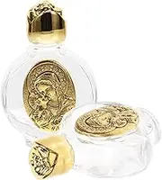IMIKEYA 2Pcs Decorative Glass Holy Water Bottles Portable Embossed Pattern Essential Oil Containers Elegant Baptism Decorations for Weddings Glass Water Bottles