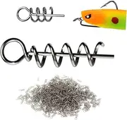 Sosoport 50Pcs Spring Lock Fishing Pins Durable High Fishing Gear for Easy Fixing and Disassembly Lightweight Design for Lure and Bait Applications