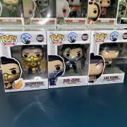 Funko Pop! Mortal Kombat 1 (SET of 3) Scorpion, Sub-Zero, Liu Kang *SHIPS FAST*