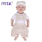 IVITA 14.5in Silicone Reborn Baby Doll DIY Lifelike Boy Realistic Toy for Kids